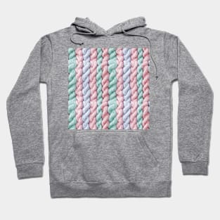 Pastel Knit Waves Hoodie